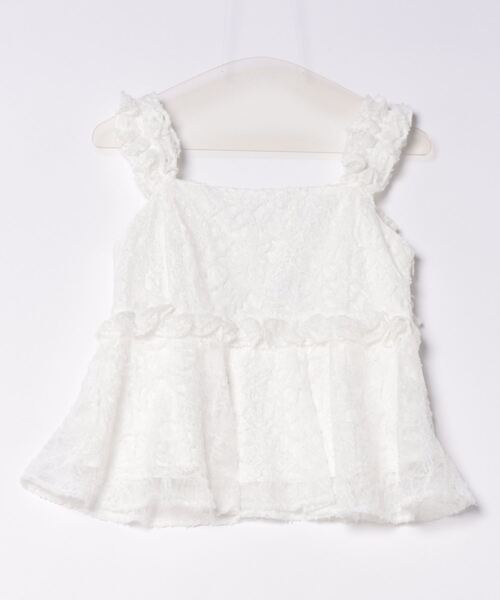 REDYAZEL（レディアゼル）の「レースフリルぺプラムキャミソール（キャミソール・レディース・オフホワイト/ピンク/イエロー・FREE）」の22枚目の写真