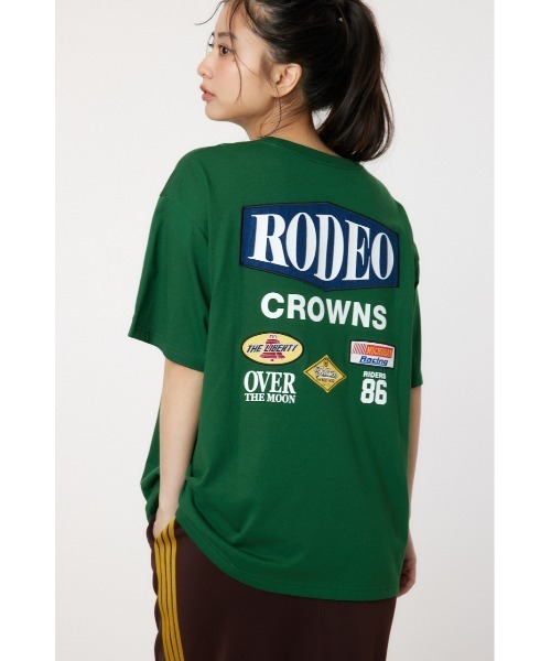 RODEO CROWNS WIDE BOWL（ロデオクラウンズワイドボウル）の「RC racer Patch Tシャツ（Tシャツ/カットソー・レディース・ブラック/ライトピンク/オフホワイト/ダークグリーン・FREE）」の3枚目の写真