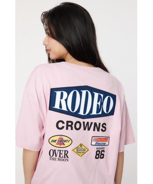RODEO CROWNS WIDE BOWL（ロデオクラウンズワイドボウル）の「RC racer Patch Tシャツ（Tシャツ/カットソー・レディース・ブラック/ライトピンク/オフホワイト/ダークグリーン・FREE）」の13枚目の写真