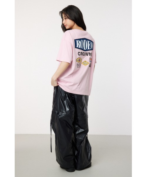 RODEO CROWNS WIDE BOWL（ロデオクラウンズワイドボウル）の「RC racer Patch Tシャツ（Tシャツ/カットソー・レディース・ブラック/ライトピンク/オフホワイト/ダークグリーン・FREE）」の15枚目の写真
