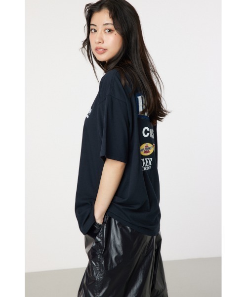 RODEO CROWNS WIDE BOWL（ロデオクラウンズワイドボウル）の「RC racer Patch Tシャツ（Tシャツ/カットソー・レディース・ブラック/ライトピンク/オフホワイト/ダークグリーン・FREE）」の21枚目の写真