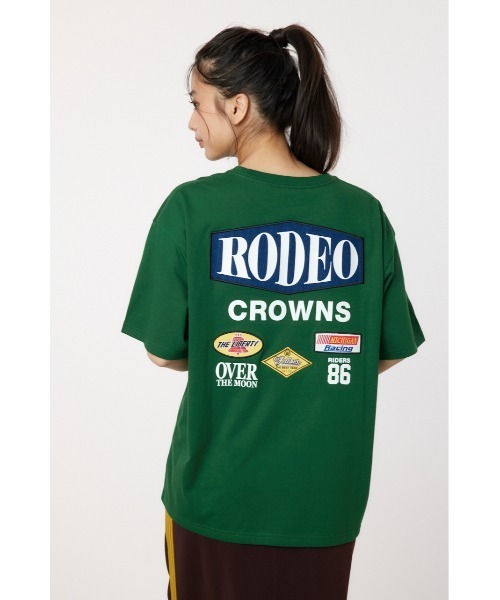 RODEO CROWNS WIDE BOWL（ロデオクラウンズワイドボウル）の「RC racer Patch Tシャツ（Tシャツ/カットソー・レディース・ブラック/ライトピンク/オフホワイト/ダークグリーン・FREE）」の5枚目の写真