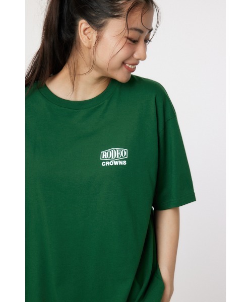 RODEO CROWNS WIDE BOWL（ロデオクラウンズワイドボウル）の「RC racer Patch Tシャツ（Tシャツ/カットソー・レディース・ブラック/ライトピンク/オフホワイト/ダークグリーン・FREE）」の8枚目の写真