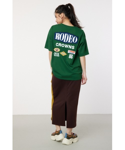 RODEO CROWNS WIDE BOWL（ロデオクラウンズワイドボウル）の「RC racer Patch Tシャツ（Tシャツ/カットソー・レディース・ブラック/ライトピンク/オフホワイト/ダークグリーン・FREE）」の10枚目の写真