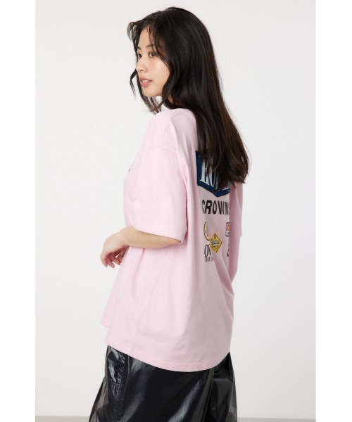 RODEO CROWNS WIDE BOWL（ロデオクラウンズワイドボウル）の「RC racer Patch Tシャツ（Tシャツ/カットソー・レディース・ブラック/ライトピンク/オフホワイト/ダークグリーン・FREE）」の12枚目の写真