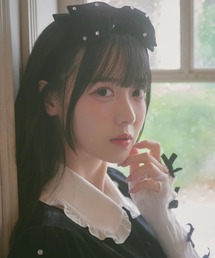 Ank Rouge | キラキラビジューベロアリボンカチューシャ(カチューシャ)