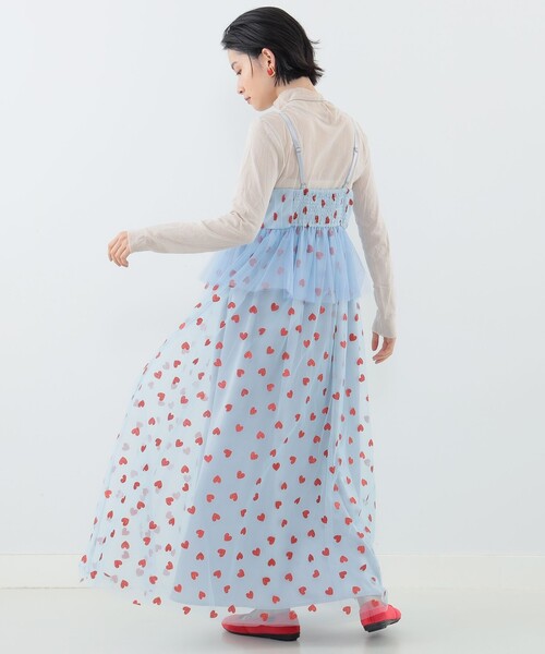 新品 完売品 CAROLINA GLASER ハートチュール キャミワンピース CAROLINA GLASER（カロリナ グレイサー）の「ハートチュール キャミ