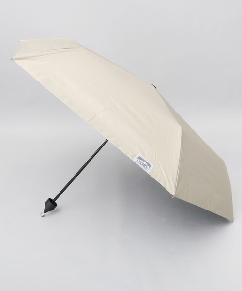 晴雨兼用 折り畳み（手元折）カラビナ メンズ日傘（グレー・ライト