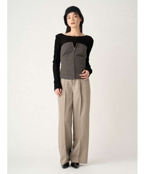 FRAY I.D(フレイアイディー)の「モヘアラウンドハット(ハット・レディース・ブラック/グレー/ホワイト・FREE)」の11枚目の写真