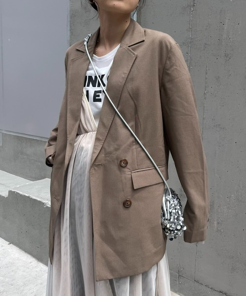 CIAOPANIC TYPY（チャオパニックティピー）の「【WEB限定】アソートテーラードジャケット（テーラードジャケット・レディース・ベージュ/ブラウン/グレー・ONE SIZE）」の11枚目の写真