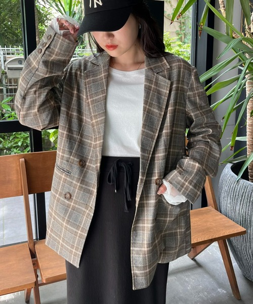 CIAOPANIC TYPY（チャオパニックティピー）の「【WEB限定】アソートテーラードジャケット（テーラードジャケット・レディース・ベージュ/ブラウン/グレー・ONE SIZE）」の7枚目の写真