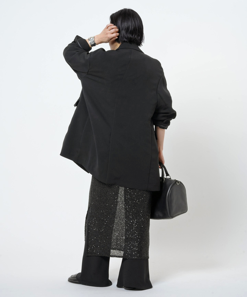 AP STUDIO(エーピーストゥディオ)の「ダブルブレストジャケット(テーラードジャケット・レディース・オリーブ/ブラック・38/36)」の17枚目の写真