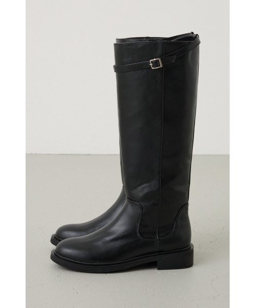 crie conforto(クリーコンフォルト)の「ベルトジョッキーブーツ(ブーツ・レディース・ブラック/キャメル/カーキ・LARGE/LL/SMALL/MEDIUM)」の5枚目の写真