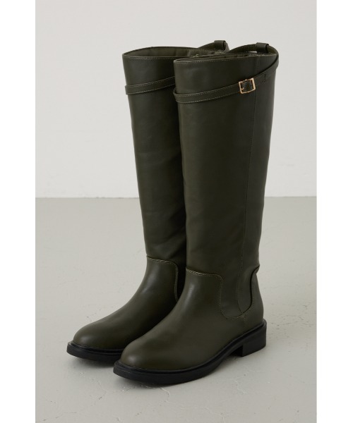 crie conforto(クリーコンフォルト)の「ベルトジョッキーブーツ(ブーツ・レディース・ブラック/キャメル/カーキ・LARGE/LL/SMALL/MEDIUM)」の13枚目の写真
