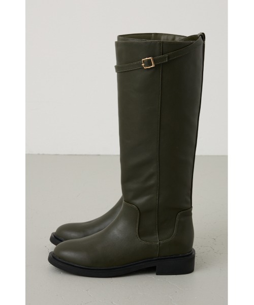crie conforto(クリーコンフォルト)の「ベルトジョッキーブーツ(ブーツ・レディース・ブラック/キャメル/カーキ・LARGE/LL/SMALL/MEDIUM)」の14枚目の写真