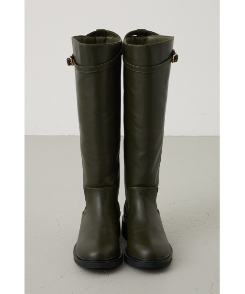 crie conforto(クリーコンフォルト)の「ベルトジョッキーブーツ(ブーツ・レディース・ブラック/キャメル/カーキ・LARGE/LL/SMALL/MEDIUM)」の16枚目の写真