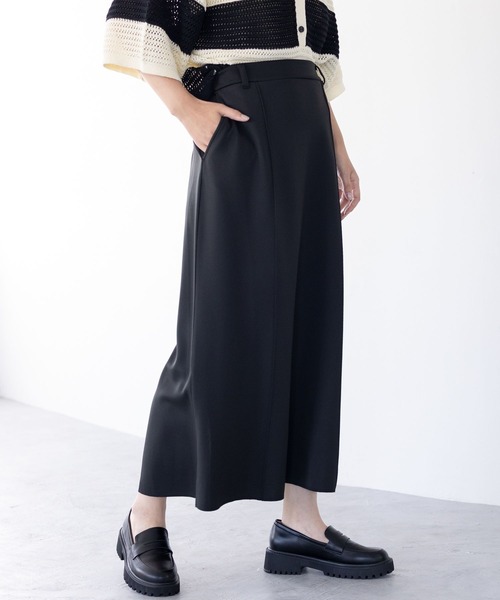 LEPSIM（レプシィム）の「ダンボールナロースカート　134260（スカート・レディース・ブラック/オレンジ/チャコールグレー・FREE）」の14枚目の写真