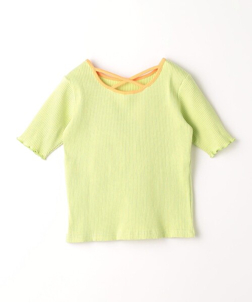 green label relaxing（グリーンレーベルリラクシング）の「TJ バイカラー テレコ プルオーバー / キッズ  100cm-130cm（Tシャツ/カットソー・キッズ・ブラウン/ライトブルー/ライム・130cm/100cm/120cm/110cm）」の5枚目の写真