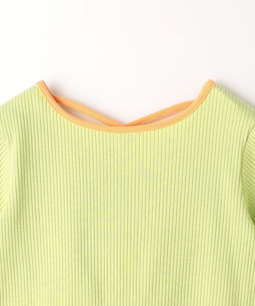 green label relaxing（グリーンレーベルリラクシング）の「TJ バイカラー テレコ プルオーバー / キッズ  100cm-130cm（Tシャツ/カットソー・キッズ・ブラウン/ライトブルー/ライム・130cm/100cm/120cm/110cm）」の6枚目の写真