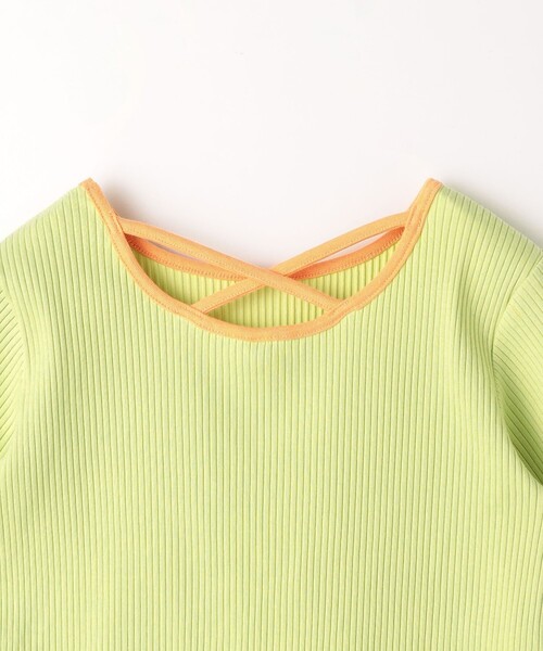 green label relaxing（グリーンレーベルリラクシング）の「TJ バイカラー テレコ プルオーバー / キッズ  100cm-130cm（Tシャツ/カットソー・キッズ・ブラウン/ライトブルー/ライム・130cm/100cm/120cm/110cm）」の9枚目の写真