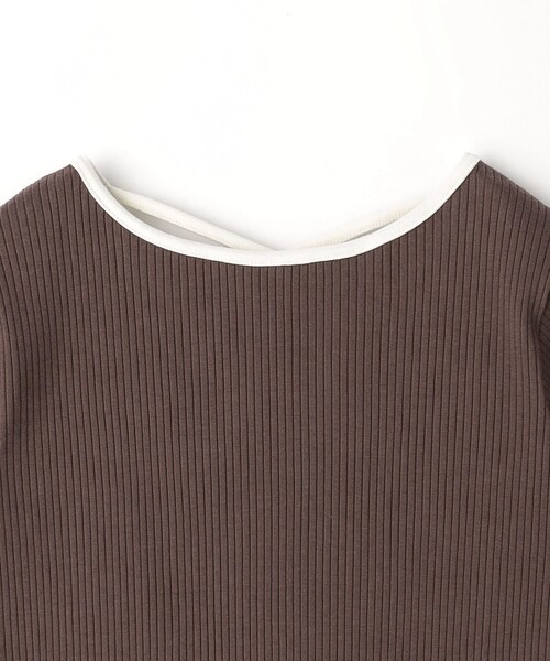 green label relaxing（グリーンレーベルリラクシング）の「TJ バイカラー テレコ プルオーバー / キッズ  100cm-130cm（Tシャツ/カットソー・キッズ・ブラウン/ライトブルー/ライム・130cm/100cm/120cm/110cm）」の13枚目の写真