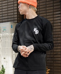 study 黒ロンティー 配色ステッチBIGロンT メンズ 長袖[品番：ZONK0007084]｜ZI-ON