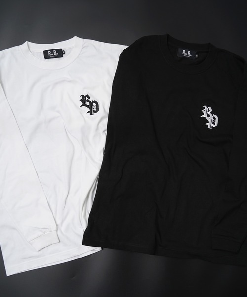RIPPER(リッパー)の「【RIPPER】RP刺繍 L/S Tシャツ / RP Embroidery Long Sleeve T-Shirt / ロンT 長袖Tシャツ(Tシャツ/カットソー・メンズ・ブラック/ホワイト・M/L/XL)」の3枚目の写真
