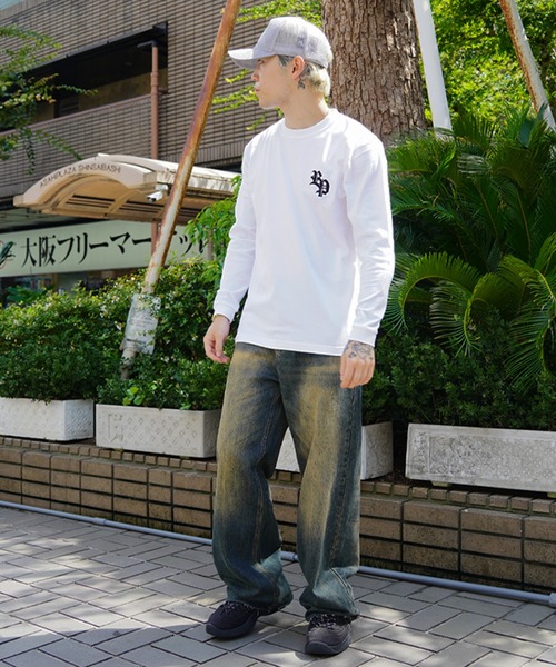 RIPPER(リッパー)の「【RIPPER】RP刺繍 L/S Tシャツ / RP Embroidery Long Sleeve T-Shirt / ロンT 長袖Tシャツ(Tシャツ/カットソー・メンズ・ブラック/ホワイト・M/L/XL)」の7枚目の写真