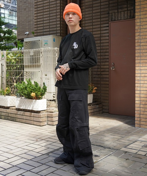 RIPPER(リッパー)の「【RIPPER】RP刺繍 L/S Tシャツ / RP Embroidery Long Sleeve T-Shirt / ロンT 長袖Tシャツ(Tシャツ/カットソー・メンズ・ブラック/ホワイト・M/L/XL)」の11枚目の写真