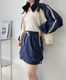 AS KNOW AS plus | ◇ダブルポケット付き ナイロン サイドラインカーゴミニスカート　セットアップ可能(スカート)