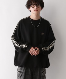 RAGEBLUE | 【WEB限定】サイドライン/テックプルオーバースウェット/ハーフジップ(スウェット)