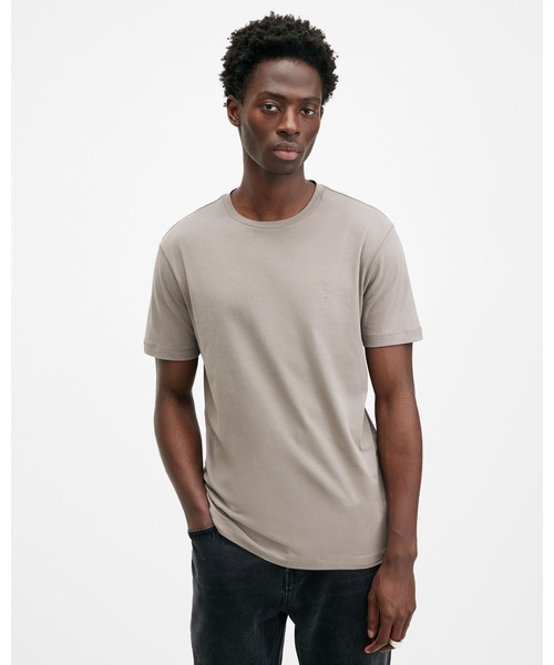 BRACE BRUSHED COTTON CREW NECK T-SHIRT | BRACE ブラッシュ コットン クルーネック Tシャツ（Tシャツ/カットソー）｜ALLSAINTS（オールセインツ）