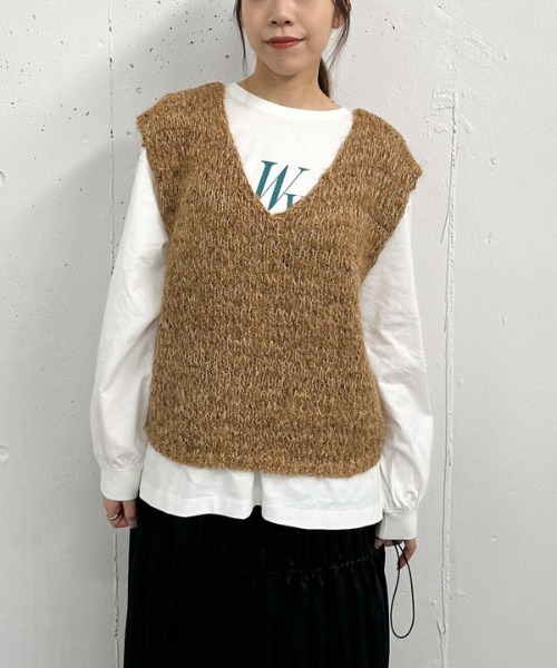 90s DRIES VAN NOTEN メランジニットベスト archive 0749. ~2000's