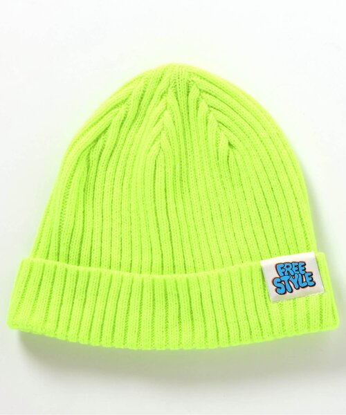 BREEZE（ブリーズ）の「【BREEZE NEW JACK】カラフルネオンニットキャップ（ニットキャップ/ビーニー・キッズ・ブラック/ブルー/ピンク/ライム・50/54/58）」の3枚目の写真
