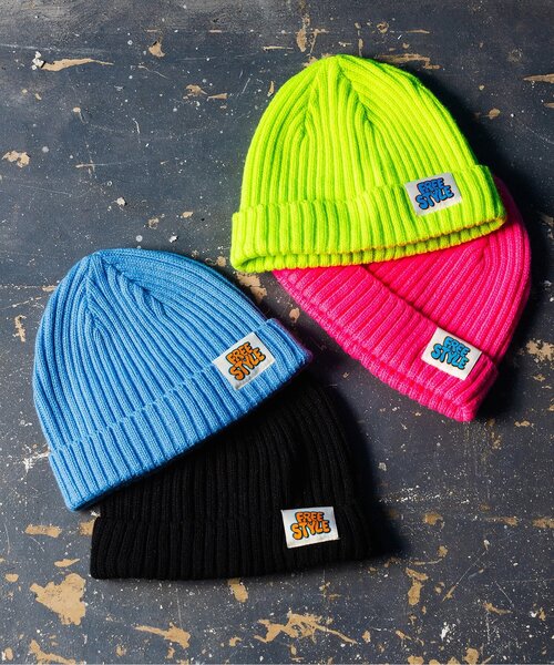 BREEZE（ブリーズ）の「【BREEZE NEW JACK】カラフルネオンニットキャップ（ニットキャップ/ビーニー・キッズ・ブラック/ブルー/ピンク/ライム・50/54/58）」の5枚目の写真