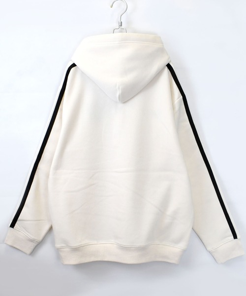 おしゃれスタ(オシャレスタ)の「uniform design sweat hoodie/ユニフォームデザイン スウェット フーディ パーカー【IR】 オーバーサイズ メンズ レディース(パーカー・メンズ・ブルー/ブラック/ホワイト・M/L/XL)」の7枚目の写真