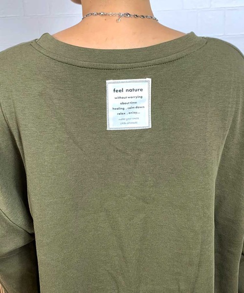 CRB(シーアールビー)の「ジップ付ポケットトップス(Tシャツ/カットソー・レディース・ブラック/カーキ/チャコールグレー・F)」の22枚目の写真