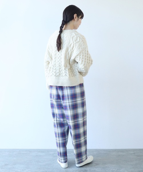 yuni(ユニ )の「チェックワイドパンツ(スラックス・レディース・イエロー/ブルー・FREE)」の20枚目の写真