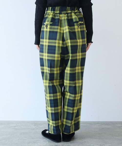yuni(ユニ )の「チェックワイドパンツ(スラックス・レディース・イエロー/ブルー・FREE)」の13枚目の写真