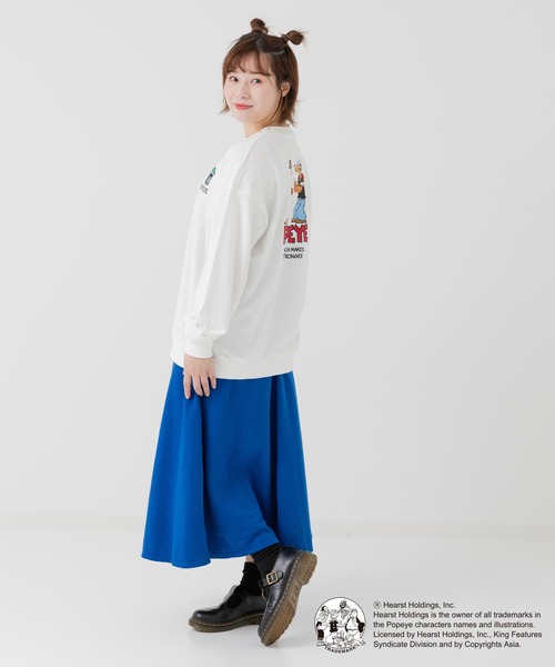 JAM & LINK(ジャムアンドリンク)の「ポパイ 裏毛トレーナー(スウェット・メンズ・杢グレー/ホワイト・S/M/L)」の18枚目の写真