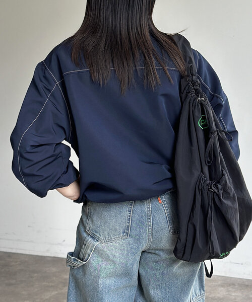 CPCM（シーピーシーエム）の「スタンドネックステッチジャケット（ブルゾン・レディース・ブラック/グリーン/ネイビー・SMALL/MEDIUM/LARGE）」の20枚目の写真