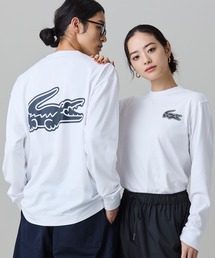 【オンライン限定】LACOSTE オーバーサイズ バックプリント ロングスリーブTシャツ
