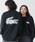 LACOSTE�i���R�X�e�j�́u�y�I�����C������zLACOSTE �I�[�o�[�T�C�Y �o�b�N�v�����g �����O�X���[�uT�V���c�iT�V���c/�J�b�g�\�[�j�v�b�u���b�N