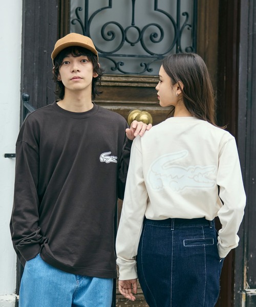 セール】【オンライン限定】LACOSTE オーバーサイズ バックプリント