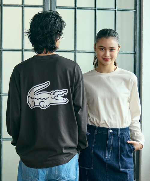 セール】【オンライン限定】LACOSTE オーバーサイズ バックプリント