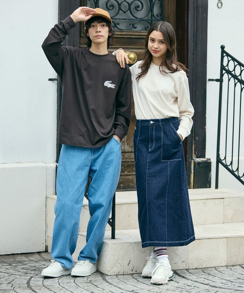オンライン限定】LACOSTE オーバーサイズ バックプリント ロング