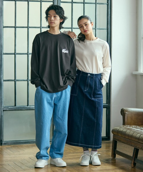 セール】【オンライン限定】LACOSTE オーバーサイズ バックプリント