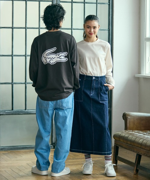 オンライン限定】LACOSTE オーバーサイズ バックプリント ロング