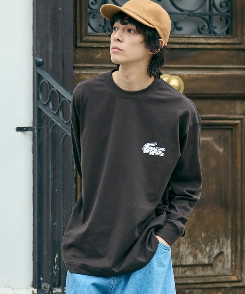 オンライン限定】LACOSTE オーバーサイズ バックプリント ロング