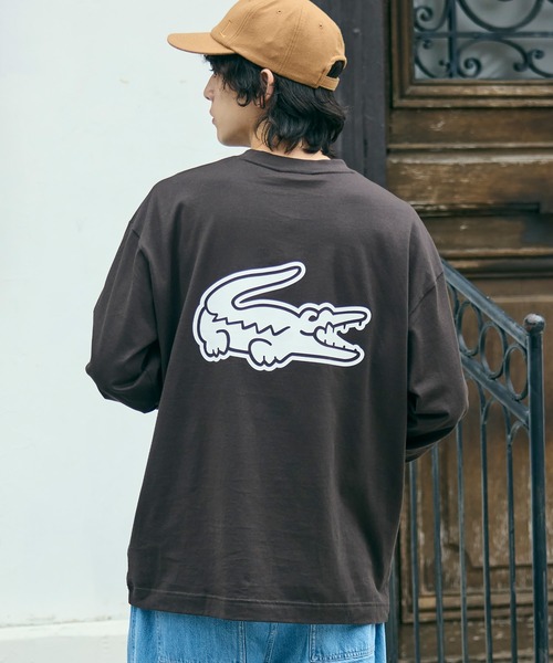 セール】【オンライン限定】LACOSTE オーバーサイズ バックプリント